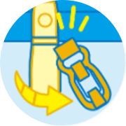 外れることで危険を回避 セパレート式安全フック